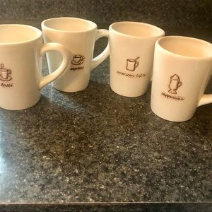 William Sonoma Mugs Set of Four